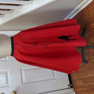 Red poodle skirt
